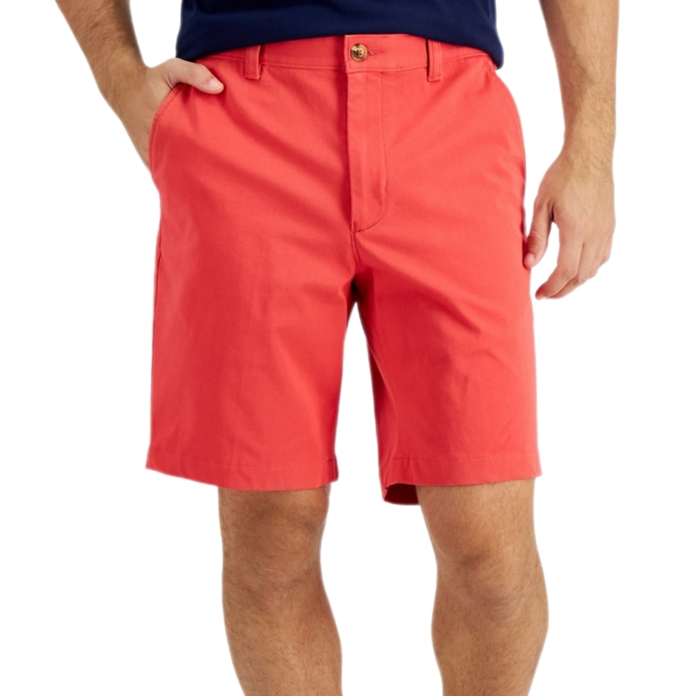 Club Room Red Flat Front Men Shorts